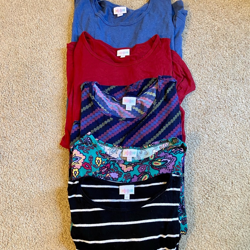Lot of 5 LuLaRoe Irma tunics